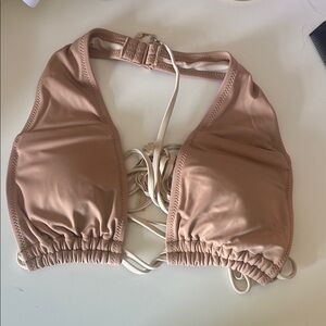 Aerie Cream Bikini Top